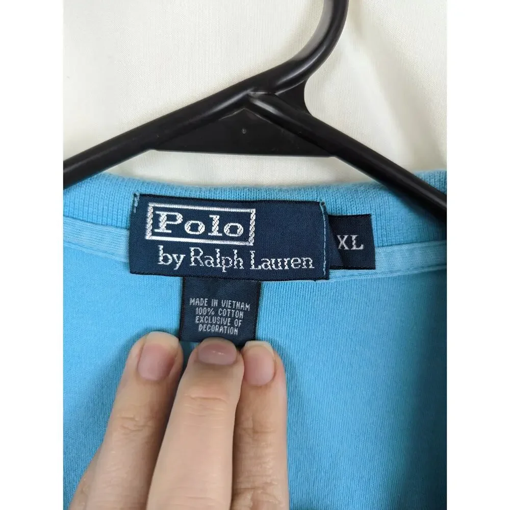 Polo by Ralph Lauren Polo Shirt Men's XL Blue with Red Logo